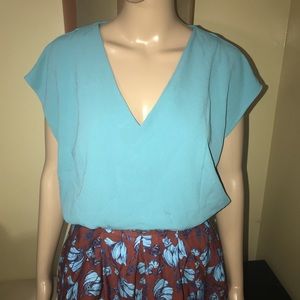 Warehouse v-neck blouse